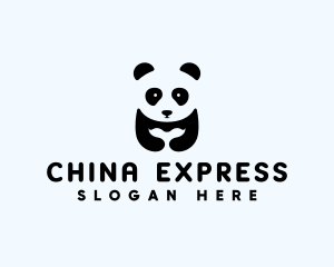 Panda Bear Animal logo design