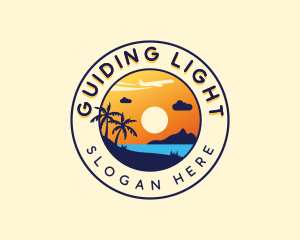 Ocean Beach Vacation logo design