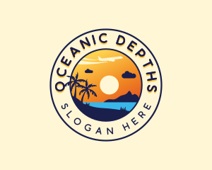 Ocean Beach Vacation logo design