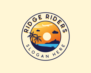 Ocean Beach Vacation logo design