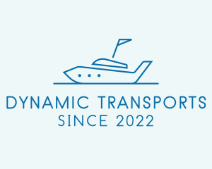 Transport Yacht Boat  logo design