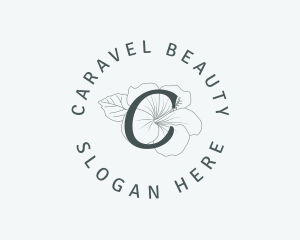 Hibiscus Flower Nature logo design