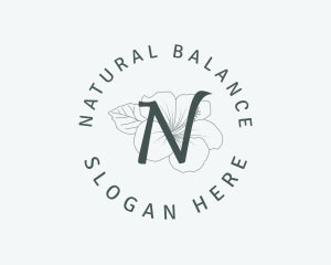 Hibiscus Flower Nature logo