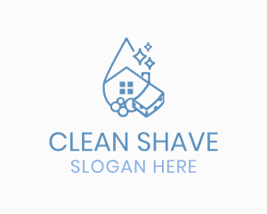 House Sponge Cleaning logo design