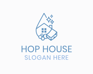 House Sponge Cleaning logo design