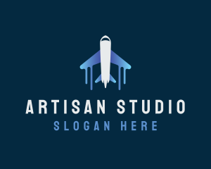 Airplane Tour Flight logo design