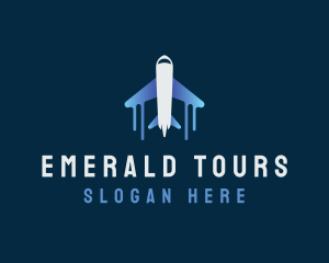 Airplane Tour Flight logo design