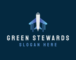 Airplane Tour Flight logo design