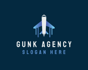 Airplane Tour Flight logo design