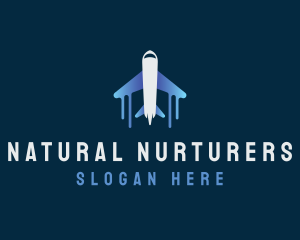 Airplane Tour Flight logo design