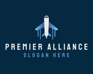 Airplane Tour Flight logo design