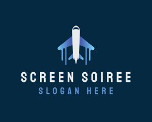 Airplane Tour Flight logo design