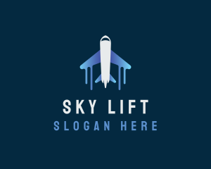 Airplane Tour Flight logo design