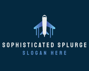 Airplane Tour Flight logo design