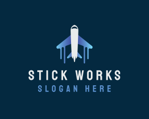 Airplane Tour Flight logo design