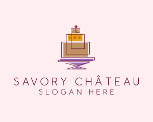 Geometric Cake Bakery  logo design