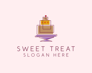 Geometric Cake Bakery  logo design