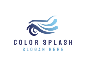 Car Wash Water Splash logo design