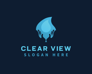 Water Drop Hand logo design