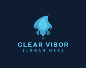 Water Drop Hand logo design