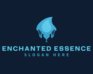 Water Drop Hand logo design