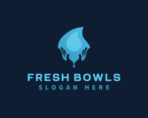 Water Drop Hand logo design