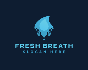 Water Drop Hand logo design