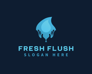 Water Drop Hand logo design