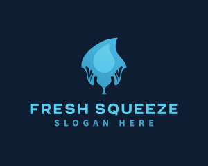 Water Drop Hand logo design