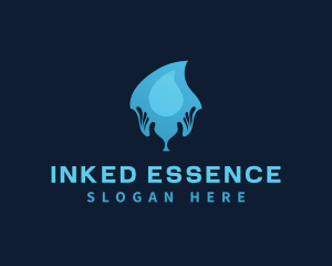 Water Drop Hand logo design