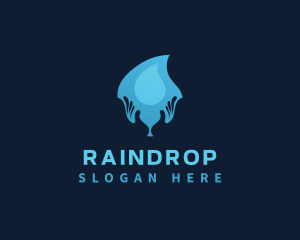 Water Drop Hand logo
