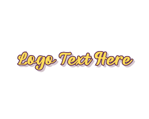 Simple Retro Script Logo