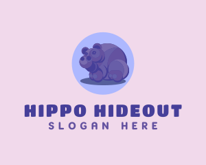 Wild Hippo Zoo logo design