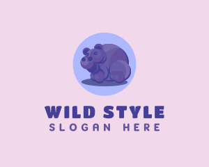 Wild Hippo Zoo logo design