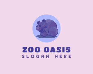 Wild Hippo Zoo logo design