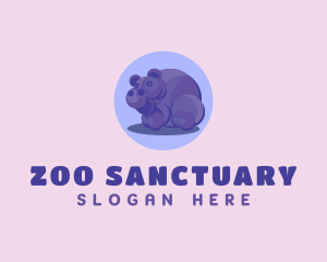 Wild Hippo Zoo logo design