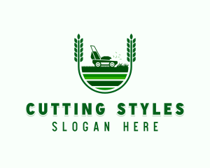 Grass Cutting Landscaper logo