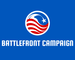 Campaign Flag Circle logo design