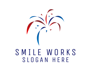 Celebration Fireworks Confetti Logo