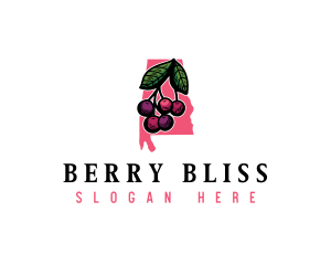 Alabama Cherry Berry logo design