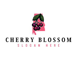 Alabama Cherry Berry logo design