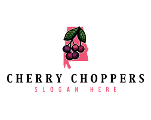 Alabama Cherry Berry logo design