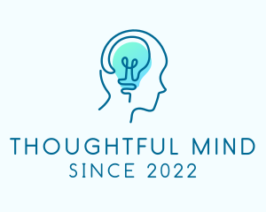 Light Bulb Mental Health logo design