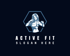 Strong Woman Fitness logo design