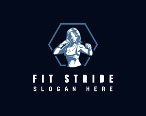 Strong Woman Fitness logo design