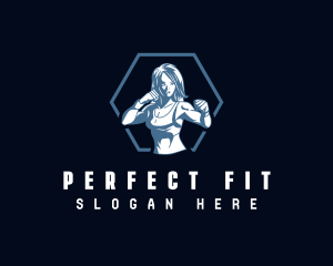 Strong Woman Fitness logo design