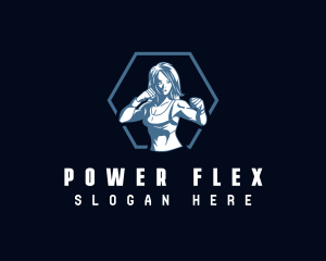 Strong Woman Fitness logo design