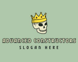 Skull Crown King logo design