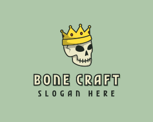 Skull Crown King logo design