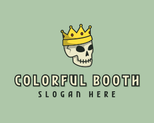 Skull Crown King logo design